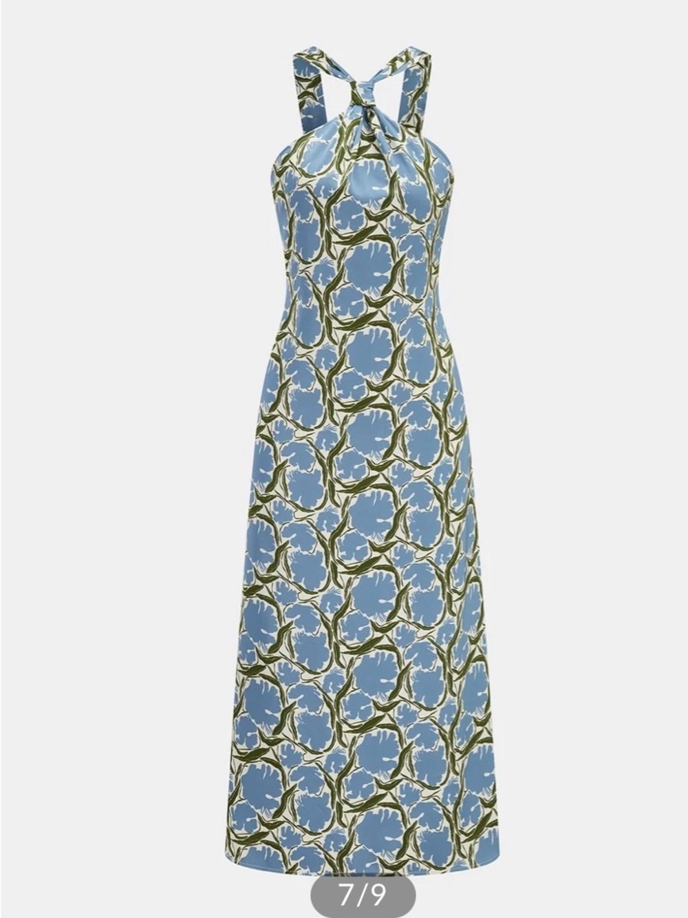 Commense Halter Floral Print Midi Dress - Picture 7 of 10